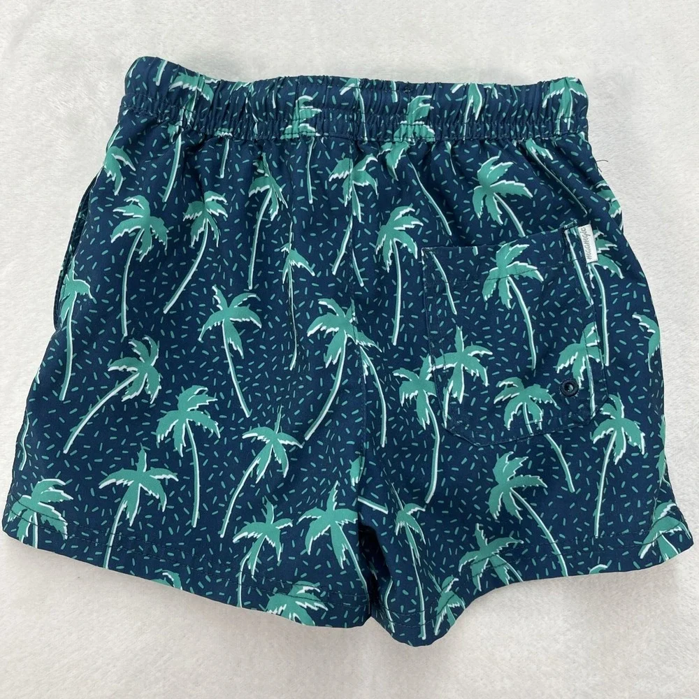 Maamgic Tropical Swim Trunks Toddler Boy 4T Palm Tree Coastal Beach Summer NEW